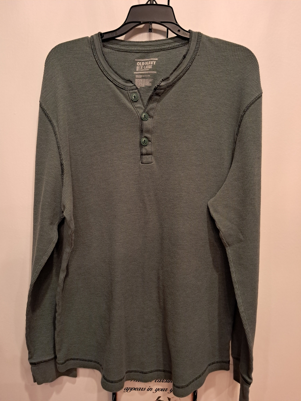 Old Navy Men's Long-Sleeve Henley — Moss Green